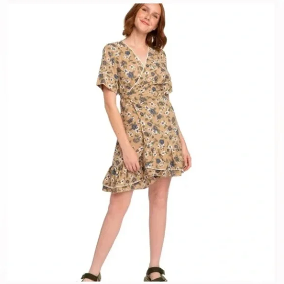 forever 21 green long sleeve dress Denim Button-Front Midi Dress main image 1